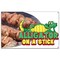 Signmission Alligator On A Stick Banner Concession Stand Food Truck Single Sided B-Alligator On A Stick19 - alternate 1
